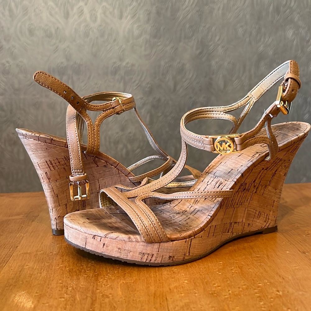 Michael Kors cork wedge